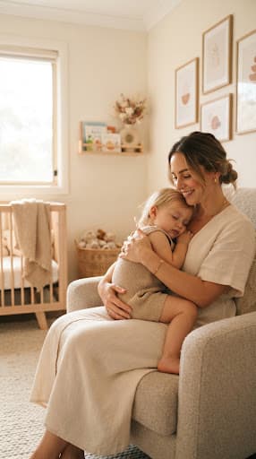 Parent caring for a baby
